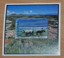 TANZANIA 1995, Rhino, Animals, Fauna, Mi #B308, Souvenir Sheet, MNH** - Rinocerontes