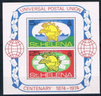 Sainte-Helene St-Helana UPU 1974 Yvertn° Bloc 1 *** MNH Cote 2,75 € - UPU (Unione Postale Universale)