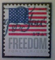 United States, Scott #5790, Used(o) Booklet, 2023, Flag Definitive: Freedom Flag, (63¢) Forever - Used Stamps