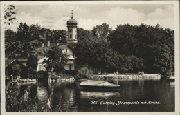 41202830 Tutzing Strand Kirche Boot Tutzing - Tutzing