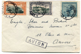 1931 Enveloppe Vanuit Leopoldville Met Mooie Frankering Naar Eagle Star And British Dominions Insurance C° Ltd Antwerp - Cartas & Documentos