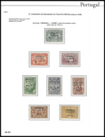 GUINE GUINEA Portugal 1913 Vasco Da Gama AFRICA Issue MNH**/MH  PERFECT W/ OPT "REPUBLICA", "GUINE" INCLUDES Album Page  - Portugiesisch-Guinea