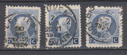 COB 213 Oblitération Centrale LEUVEN 1-2 - 1921-1925 Small Montenez