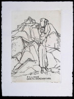 EX LIBRIS INCISIONE RUDOLF KOCH Per GRETE PAPENMEYER L27b-F01 - Ex-libris