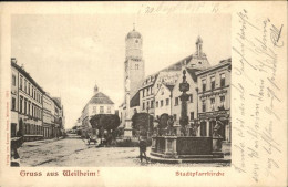 41202477 Weilheim Oberbayern Stadtpfarr Kirche Brunnen Weilheim Oberbayern - Weilheim