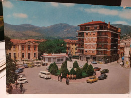 Cartolina Popoli Provincia Pescara ,piazza Paolini E Monumento Ai Caduti - Pescara