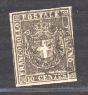 Italie  -  Toscane  :  Yv  19c  (o)   Gris Brun - Toscana