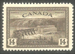 951 Canada 1946 Barrage Hydroelectric Station MH * Neuf (34) - Elettricità