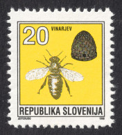 BEE Honeybee Hive - SLOVENIA 1990 Independence Provisory YUGOSLAVIA Essay - Label Vignette Cinderella - Abeilles