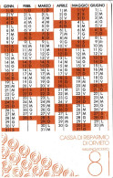 Calendarietto - Cassa Di Risparmio Di Orvieto - Anno 1981 - Petit Format : 1981-90