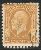 970 Canada 1932 4c Ochre King George V Medallion (128) - Used Stamps