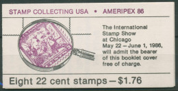 USA 1986 AMERIPEX Markenheftchen Briefmarken Sammeln MH 113 Postfrisch (C62342) - 3. 1981-...