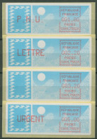 Frankreich ATM 1985 Taube Satz 1,80/2,20/3,20/5,00 ATM 6.11 Zb ZS 2 Postfrisch - 1985 Papel « Carrier »