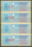 Frankreich ATM 1985 Taube Satz 1,80/2,20/3,20/5,00 ATM 6.6 Zd ZS 2 Postfrisch - 1985 Carta « Carrier »