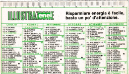 Calendarietto - Illustrazione Enel - Anno 1982 - Petit Format : 1981-90