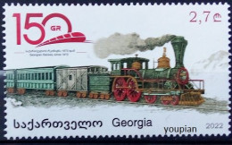 Georgia 2022, Georgian Railway 150, MNH Single Stamp - Géorgie