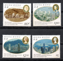 China Chine : (3)  1993 Hong Kong - 40e Anniv Du Couronnement  De La Reine Elizabeth II  SG 741/4** - Autres & Non Classés