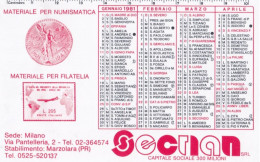 Calendarietto - Secrian - Sedemilano - Stabilimento Marzolara - Parma  - Anno 1981 - Petit Format : 1981-90