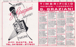 Calendarietto - Timbrificio - G.graziani - Napoli - Anno 1982 - Petit Format : 1981-90