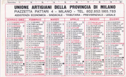 Calendarietto - Unione Artigiani Della Provincia Di Milano - Anno 1982 - Petit Format : 1981-90