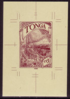 TONGA Cromalin Proof 1990 - Ancient Navigator Ship - 5 Exist - Tonga (1970-...)