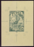 TONGA Cromalin Proof 1990 - Ancient Navigator Ship - 5 Exist - Tonga (1970-...)