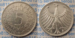 5 DM Silber-Adler Silberadler Münze 1965 G Jäger 387 BRD  (p055 - Other - Europe