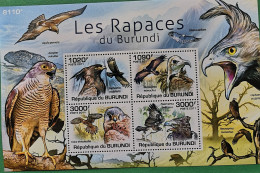 Burundi 2011 Vögel Birds Block 4v ** - Ungebraucht