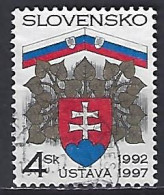 Slovakia 1997  5th Ann.of New Constitution (o) Mi.287 - Oblitérés