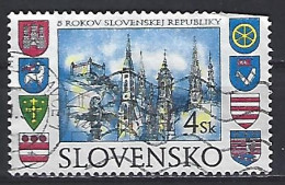 Slovakia 1998  5th Ann.of Republic (o) Mi.300 - Usados