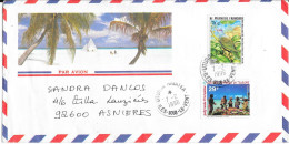 1996 Par Avion Au Départ De Uturoa - Covers & Documents