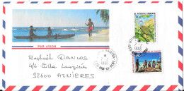 1996 Par Avion Au Départ De Uturoa - Covers & Documents
