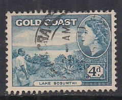 Gold Coast 1952-54 QE2 4d Blue SG 159 Used ( F1389 ) - Gold Coast (...-1957)