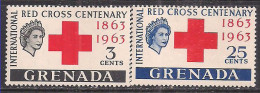 Grenada 1963 QE2 Pr Red Cross MNH SG 2012-213 ( M1301 ) - Granada (...-1974)