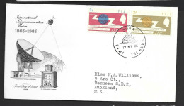 Fiji 1965 International Telecommunication Union ITU Set Of 2 On Official First Day Cover FDC Addressed - Fiji (...-1970)