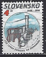 Slovakia 1998  150th Ann.of Slovakian Railway (o) Mi.314 - Oblitérés