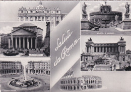 Italie--ROMA --Saluti Da Roma --Multivues .....timbre....cachet - Panoramische Zichten, Meerdere Zichten