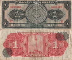 Mexico / 1 Peso / 1954 / P-56(b) / VF - Mexique