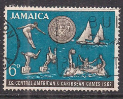 Jamaica 1962 QE2 6d Games SG 298 Used ( K728 ) - Jamaica (1962-...)