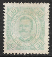 Portuguese Congo – 1894 King Carlos 80 Réis Mint Stamp - Congo Portugais