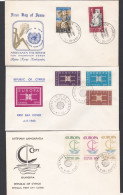 00409/ Cyprus First Day Covers X 3 FDC 1963-1966 - Brieven En Documenten