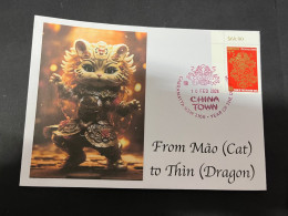 11-2-2024 (3 X 54) Chinese New Year Of The Dragon 2024 - 年中國龍年新年 - 1 Cover With $ 1.20 Year Of Dragon - Cat To Dragon - Chinese New Year