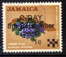 Jamaica 1969 QE2 1ct On 1d Ovpt C Day 8th Sept 1969 Used SG 280 ( G793 ) - Jamaica (1962-...)