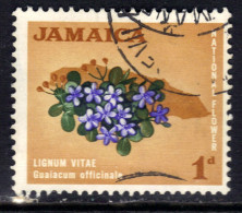 Jamaica 1964 - 68 QE2 1d Lignum Vitae Used SG 217 ( G369 ) - Jamaica (1962-...)