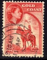 Gold Coast 1952 - 54 QE2 2  1/2d Scarlet Constabulary Used SG 157 ( M5 ) - Costa D'Oro (...-1957)