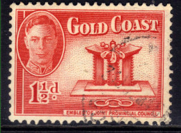 Gold Coast 1948  KGV1  1 1/2d Scarlet Used SG 137 ( 602 ) - Costa D'Oro (...-1957)