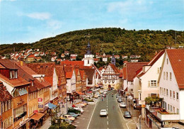 73916470 Kuenzelsau Hauptstrasse Mit Rathaus Und Ev Kirche - Künzelsau