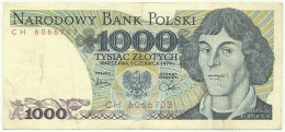 POLAND - 1000 Zlotych - 1979 - Pick 146.b - Série CH - Narodowy Bank Polski - 1.000 - Polen