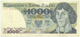 POLAND - 1000 Zlotych - 1979 - Pick 146.b - Série CH - Narodowy Bank Polski - 1.000 - Pologne
