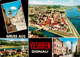 73735778 Vilshofen Donau Innenstadt Stadttor Kirche Luftbild Vilshofen Donau - Vilshofen